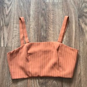 Forever 21 Pinstriped Crop Top